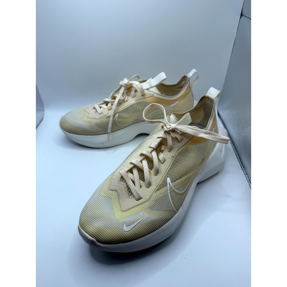 Nike Vista Lite CI0905-101 Women 8 Sneaker Pale Cream Mesh Lace Up Running Shoes